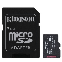 Kingston Industrial microSDHC Class 10 A1 pSLC Card 16GB