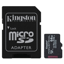 Kingston Industrial microSDXC Class 10 A1 pSLC Card 64GB