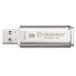 Kingston IronKey Locker+ 50 USB Flash Drive Encrypted 128GB