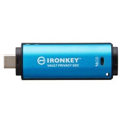 Kingston IronKey Vault Privacy 50 Type-C XTS AES Encrypted USB Flash Drive 16GB