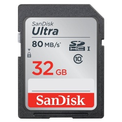 SanDisk Ultra SDHC Memory Card 80MB s UHSI Class 10 32GB
