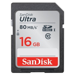 SanDisk Ultra SDHC Memory Card 80MB s UHSI Class 10 16GB